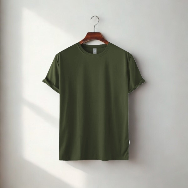 Men's Premium Blank T-shirt- Olive